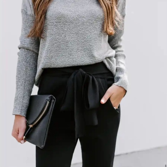 VICI CONFIDENTIAL POCKETED TIE
TROUSERS - BLACK - Picture 5 of 9